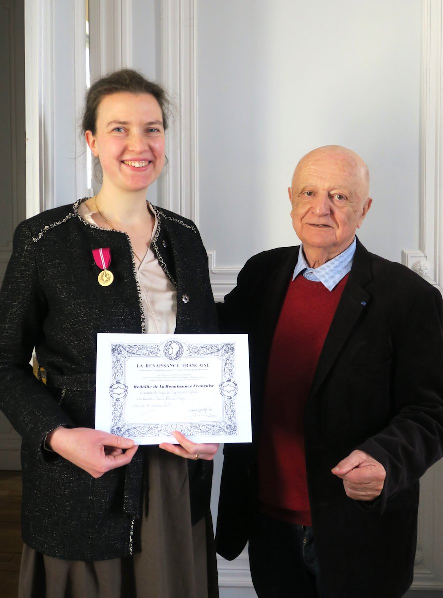Avec Monsieur Georges Pagé, Président régional de la Renaissance française